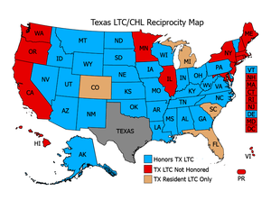 Concealed Carry Reciprocity Map